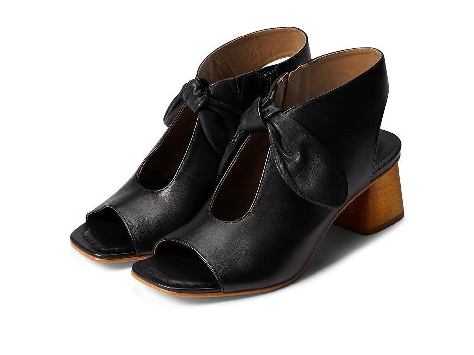 Lizzie Suede Knot Zip Sandals Product Image