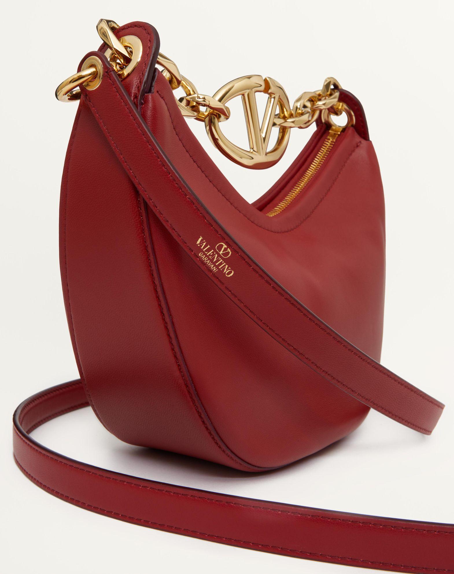 Vlogo Moon Mini Hobo Bag In Nappa Leather With Chain Product Image