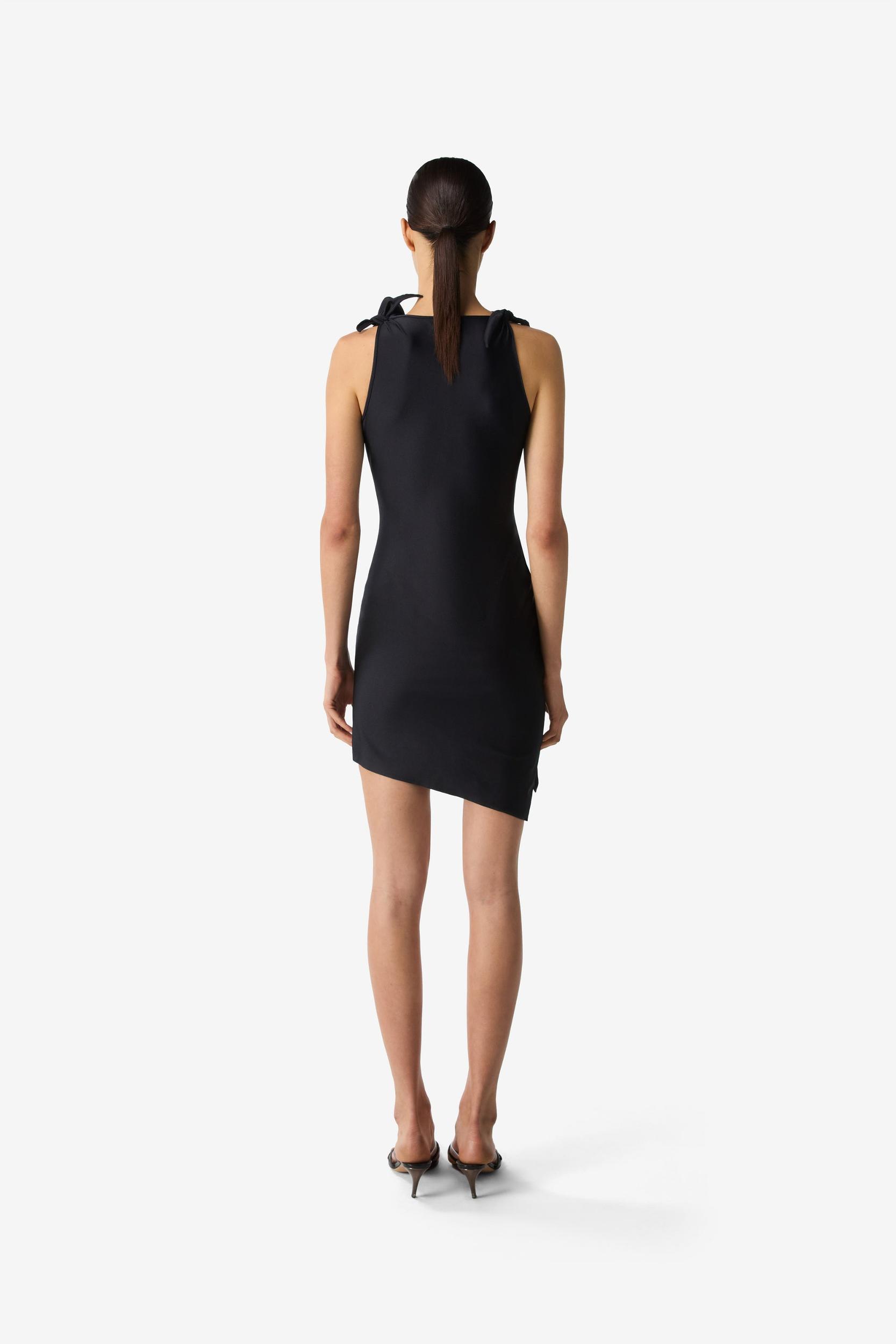 Asymmetric Flower Mini Dress Product Image