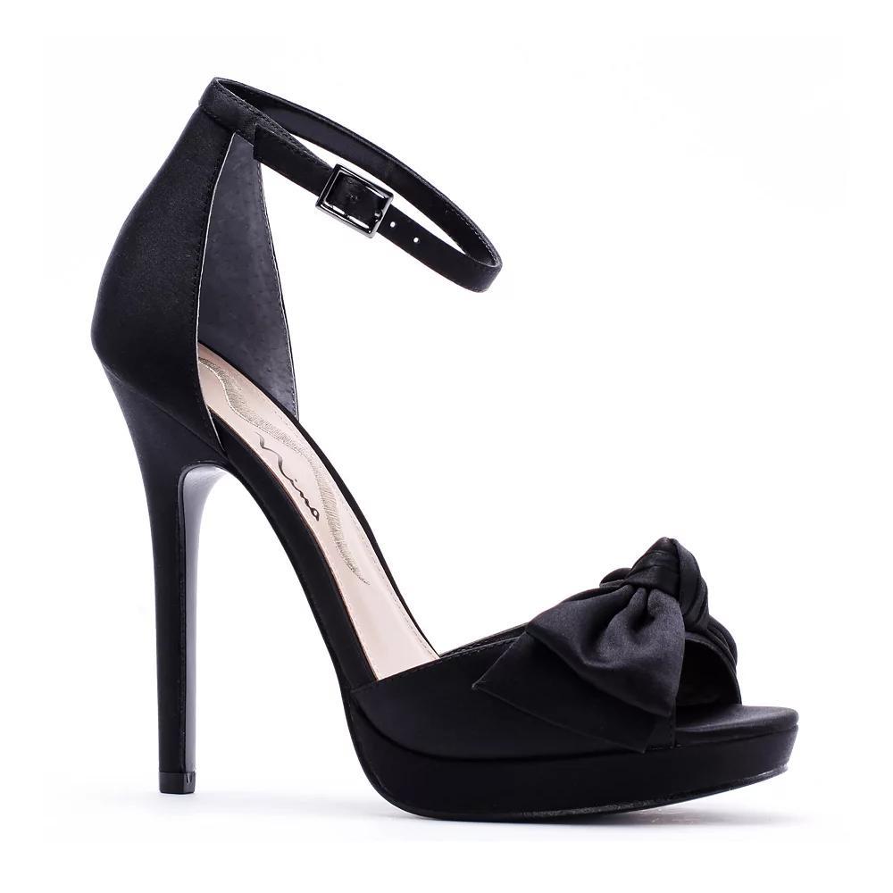 N by Nina Freedom Women's Platform Heels, Size: 9, Black Product Image