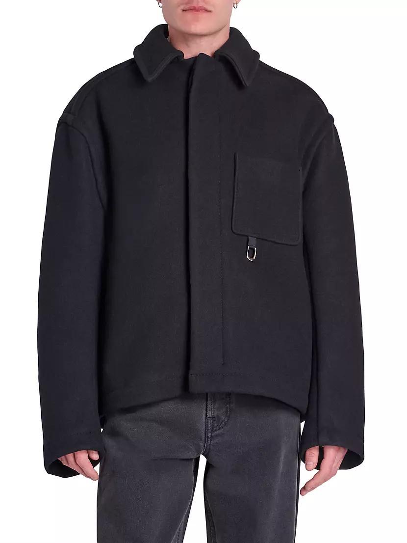 Mens Alder Wool Bomber Jacket Product Image