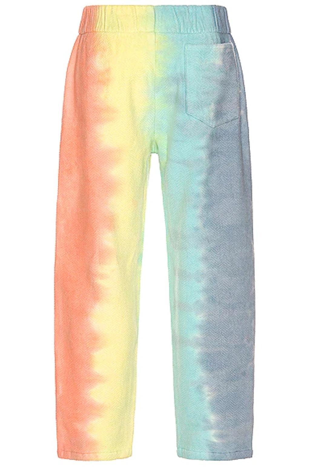 THE ELDER STATESMAN Prism Traveler Pants In White & Prism Product Image