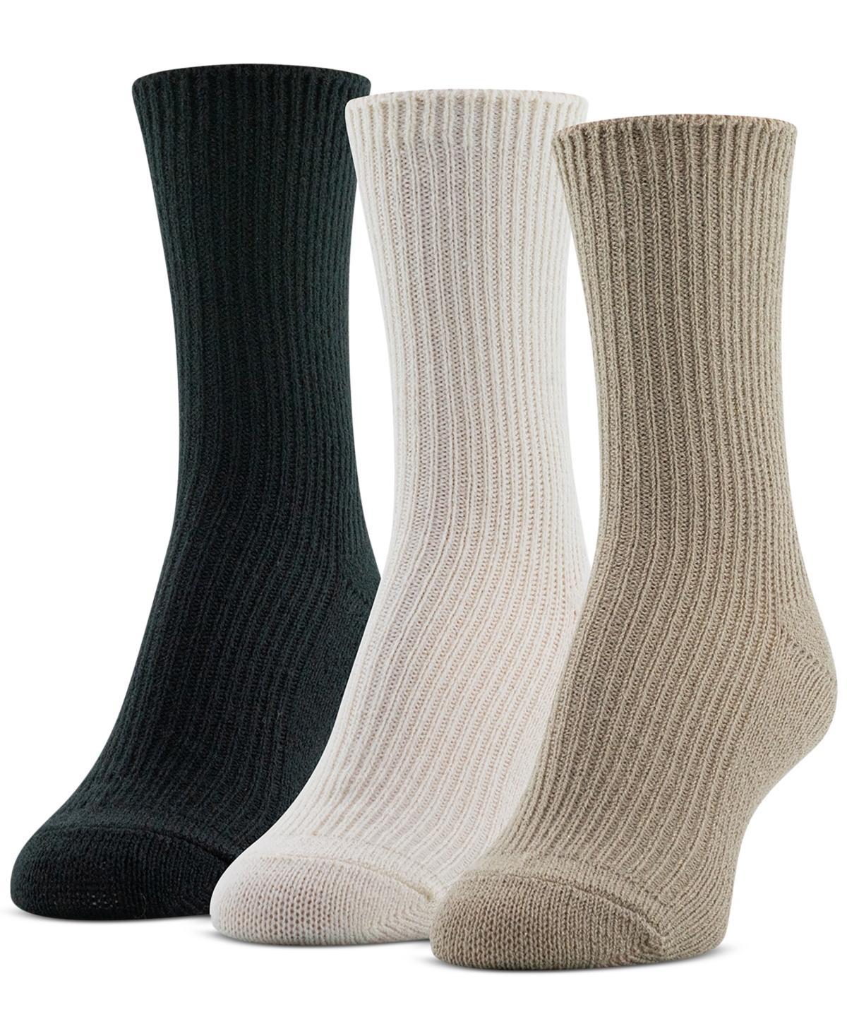 Women's GOLDTOE ® 3-pack Ribbed Quarter Socks Set, Size: 6-9, Green Product Image