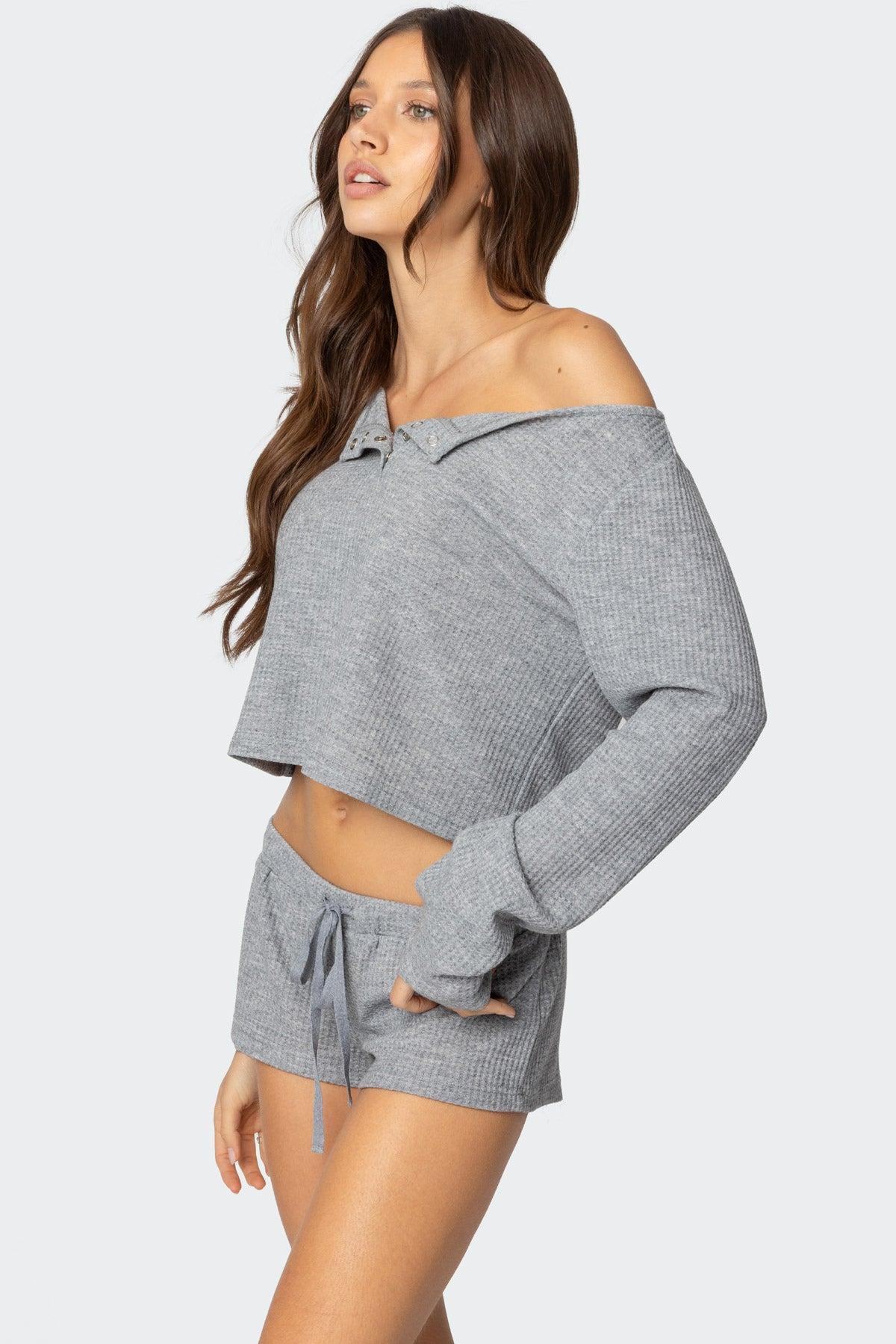 Teddy Waffle Shorts Product Image