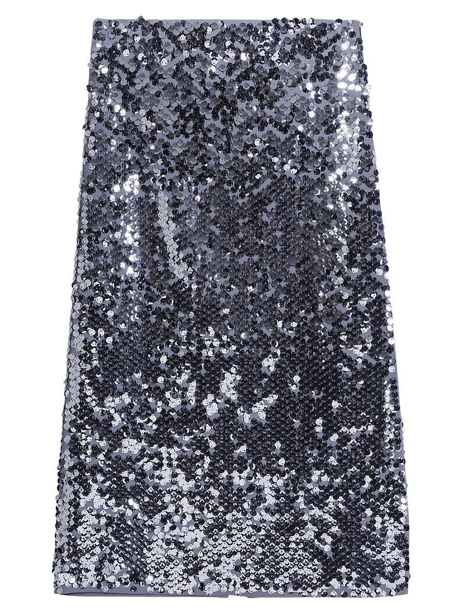 Womens Knit Skirt with Sequins Product Image