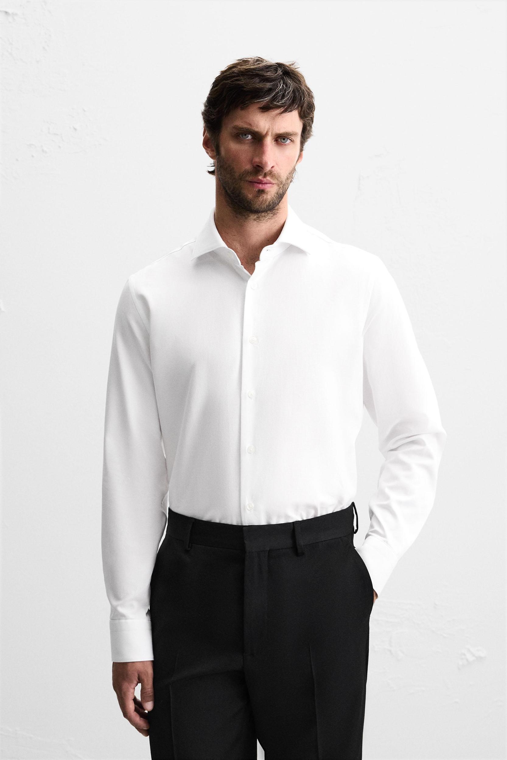 SLIM FIT TEXTURED SHIRT Product Image