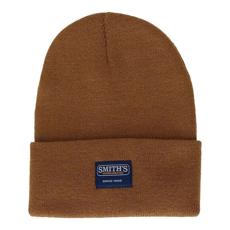Men's Smith's Workwear Cuffed Pull-On Knit Beanie, Camel Brown Product Image