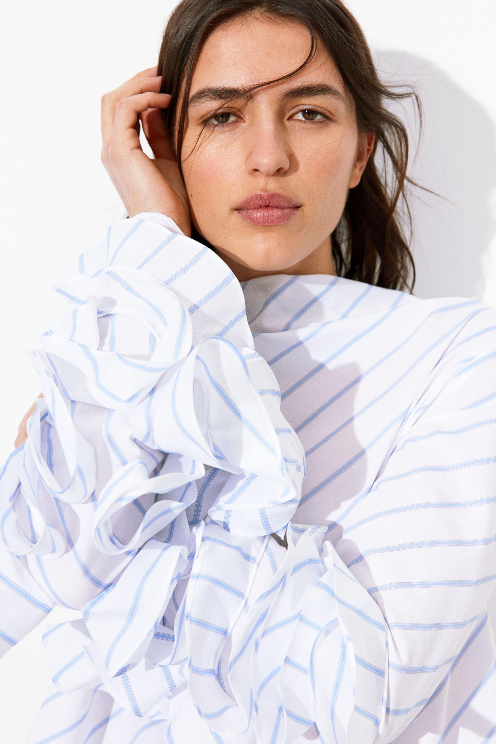 Ruffle-Sleeved Blouse Product Image