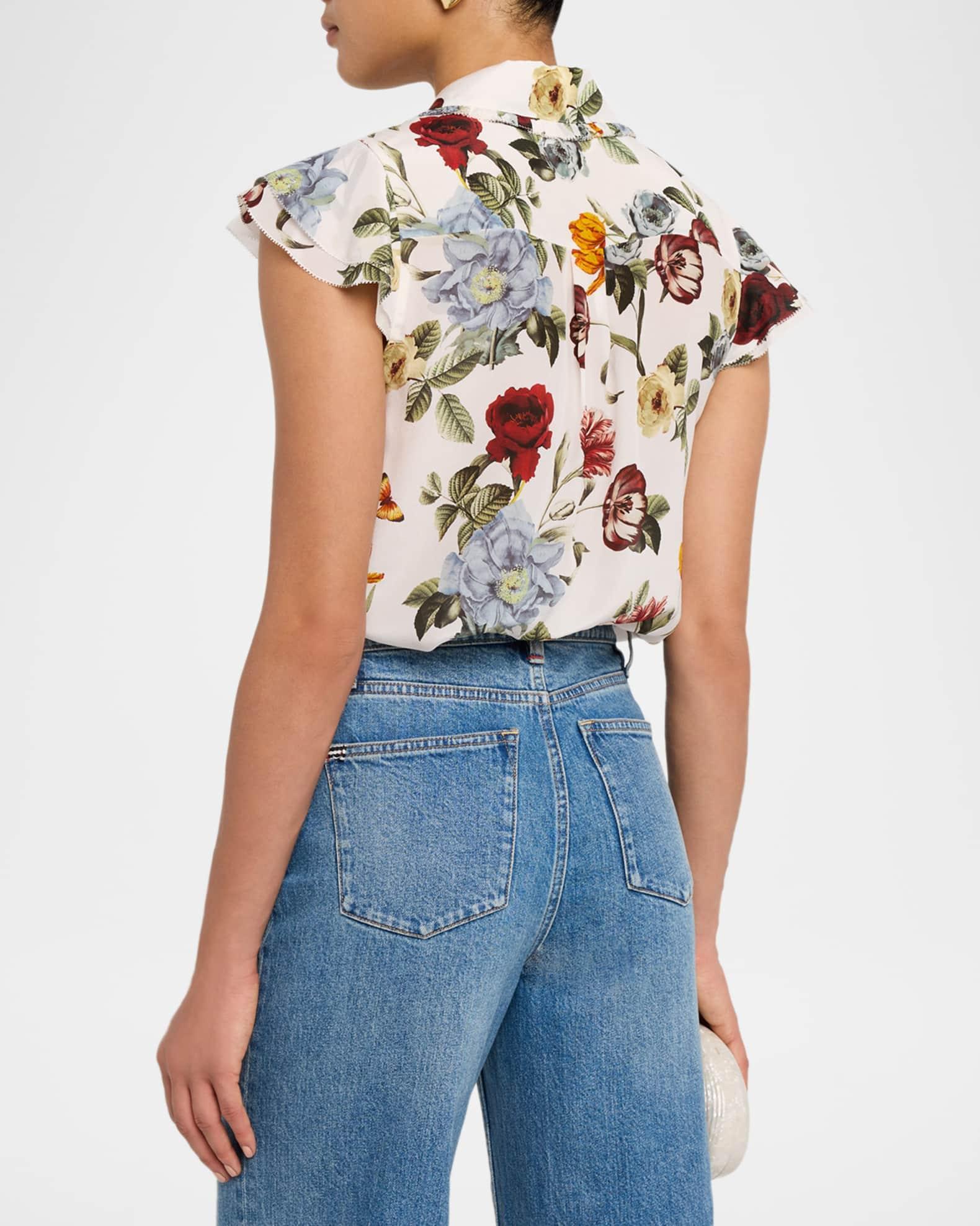 Martel Flutter-Sleeve Blouse Product Image