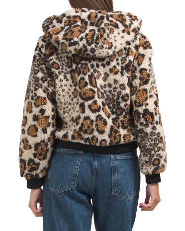 Teddy Bomber Jacket for Women | Polyester Product Image