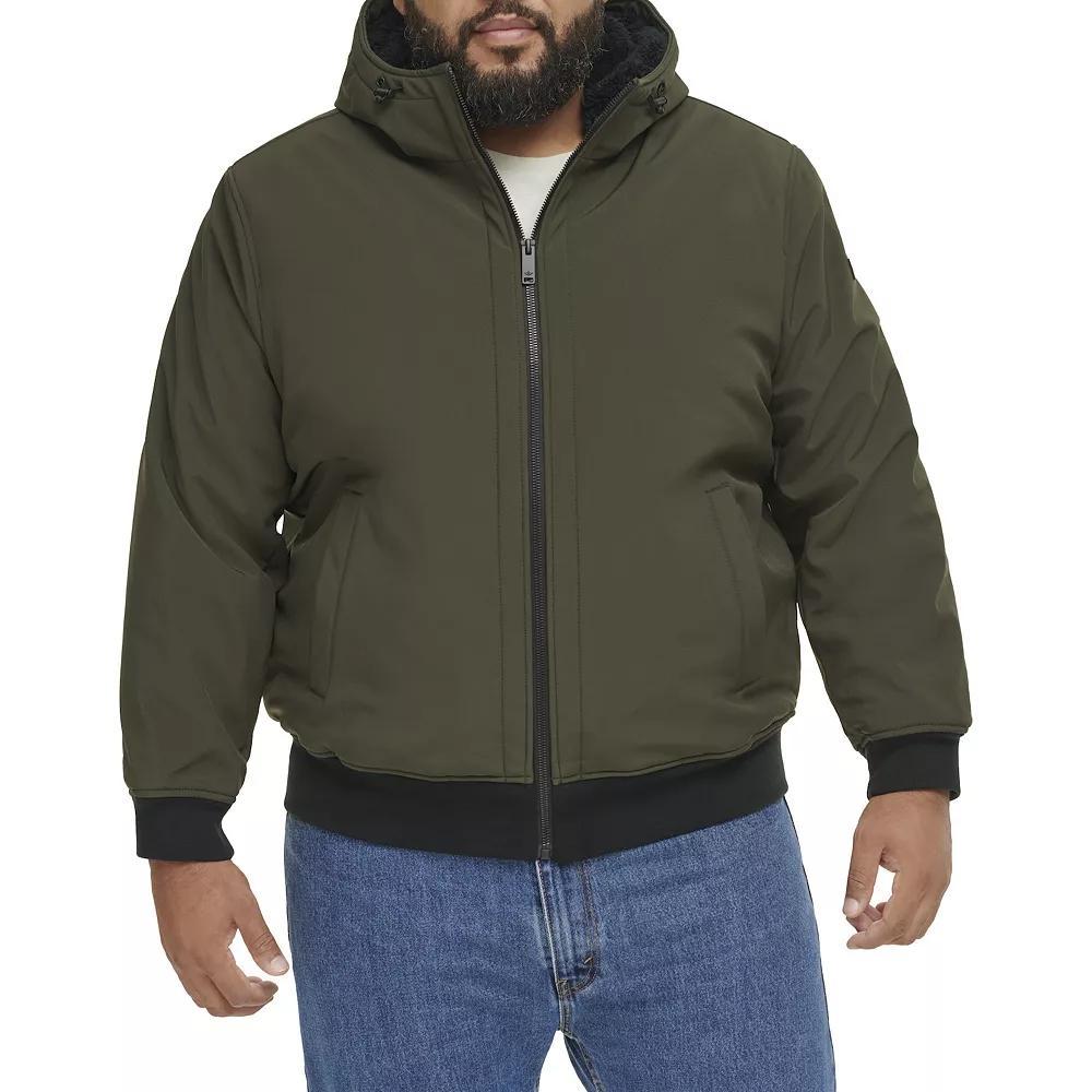 Big & Tall Dockers® Softshell Sherpa Lined Bomber jacket, Men's, Size: 4XL Tall, Green Product Image
