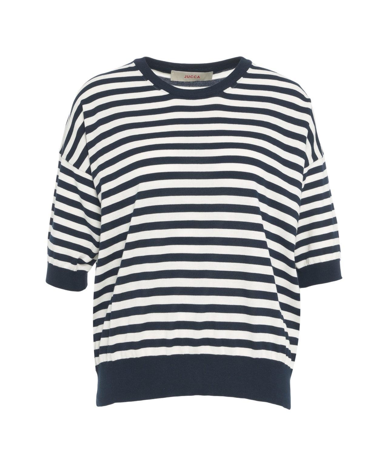 Half sleeve knit sweater Product Image