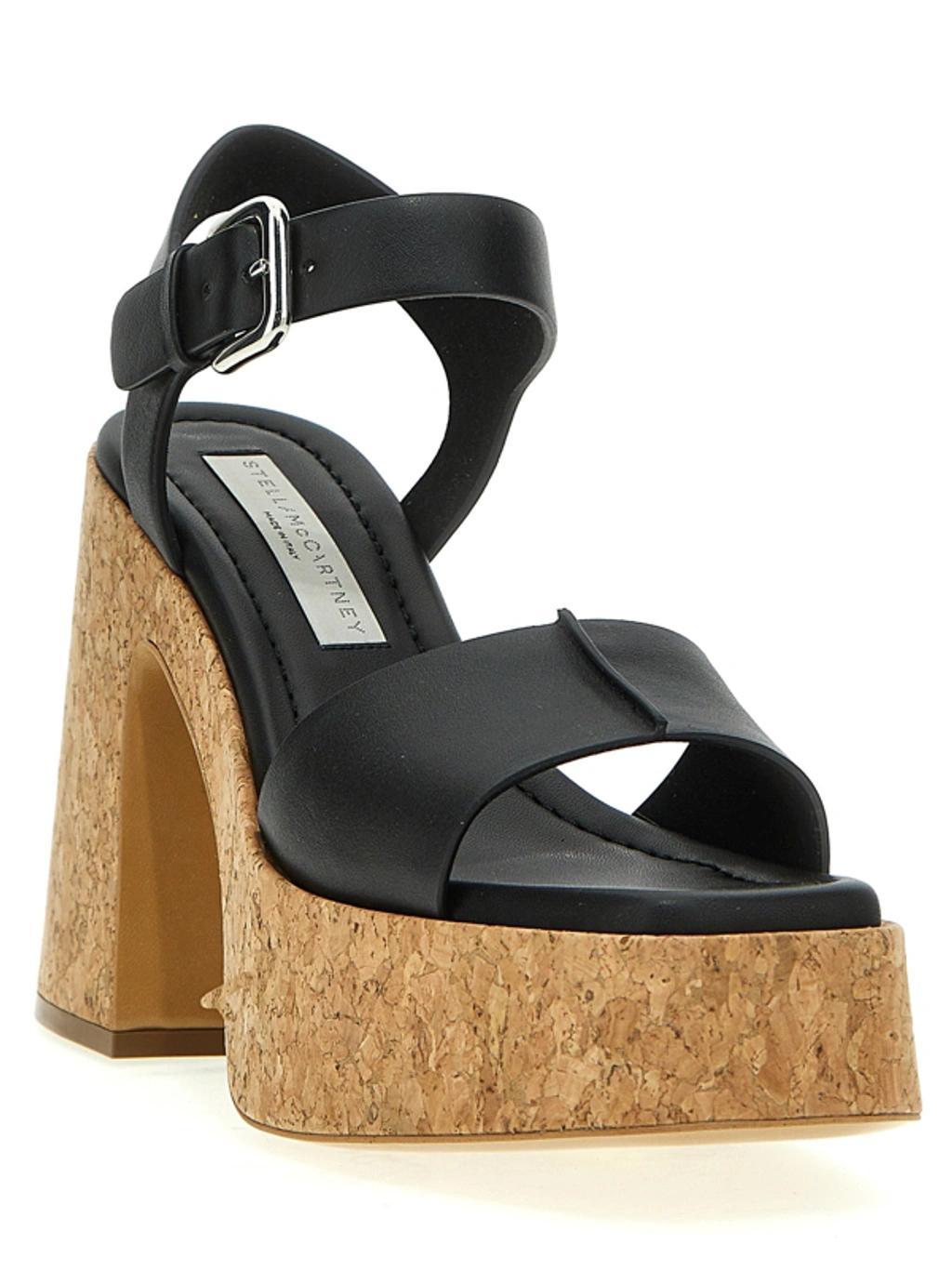STELLA MCCARTNEY Skyla Buckled Platform Sandals In Black Product Image