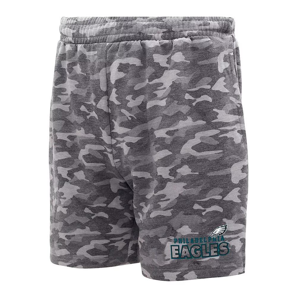 Men's Concepts Sport  Charcoal Philadelphia Eagles Biscayne Camo Shorts, Size: XL Product Image