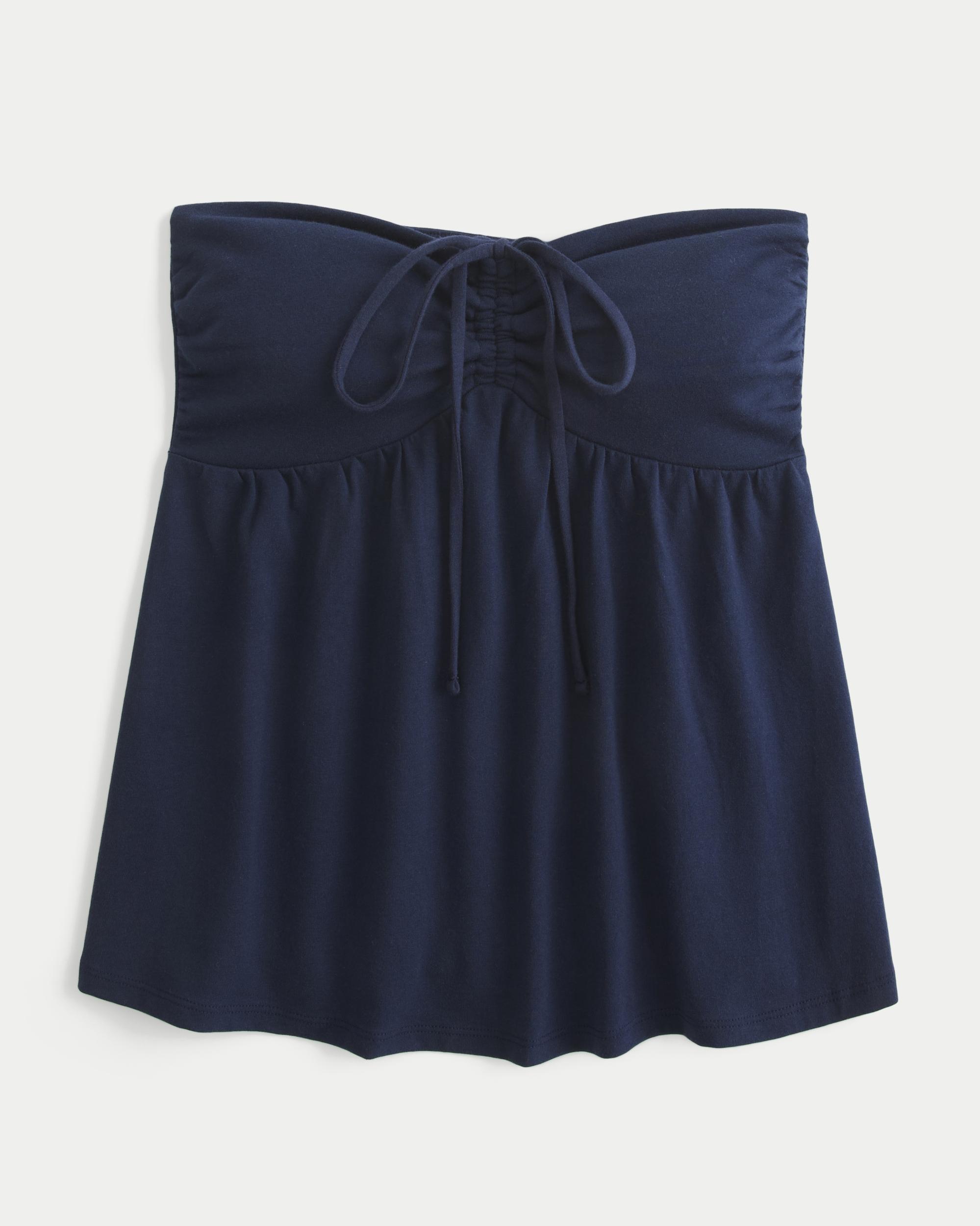 Strapless Cinched Babydoll Top Product Image