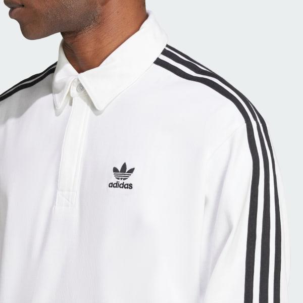 adidas Adicolor Rugby Polo Shirt Black XL Mens Product Image