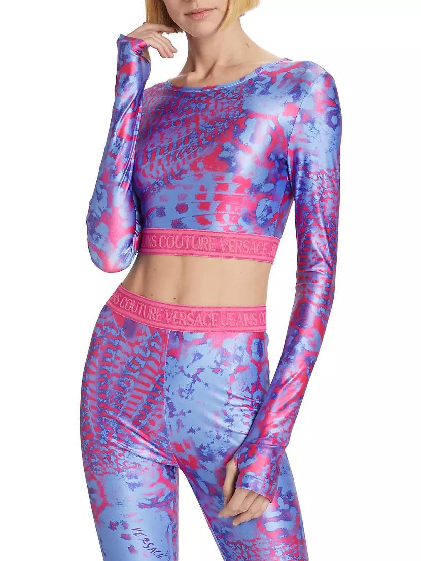 Logo-Detailed Jersey Crop Blouse Product Image