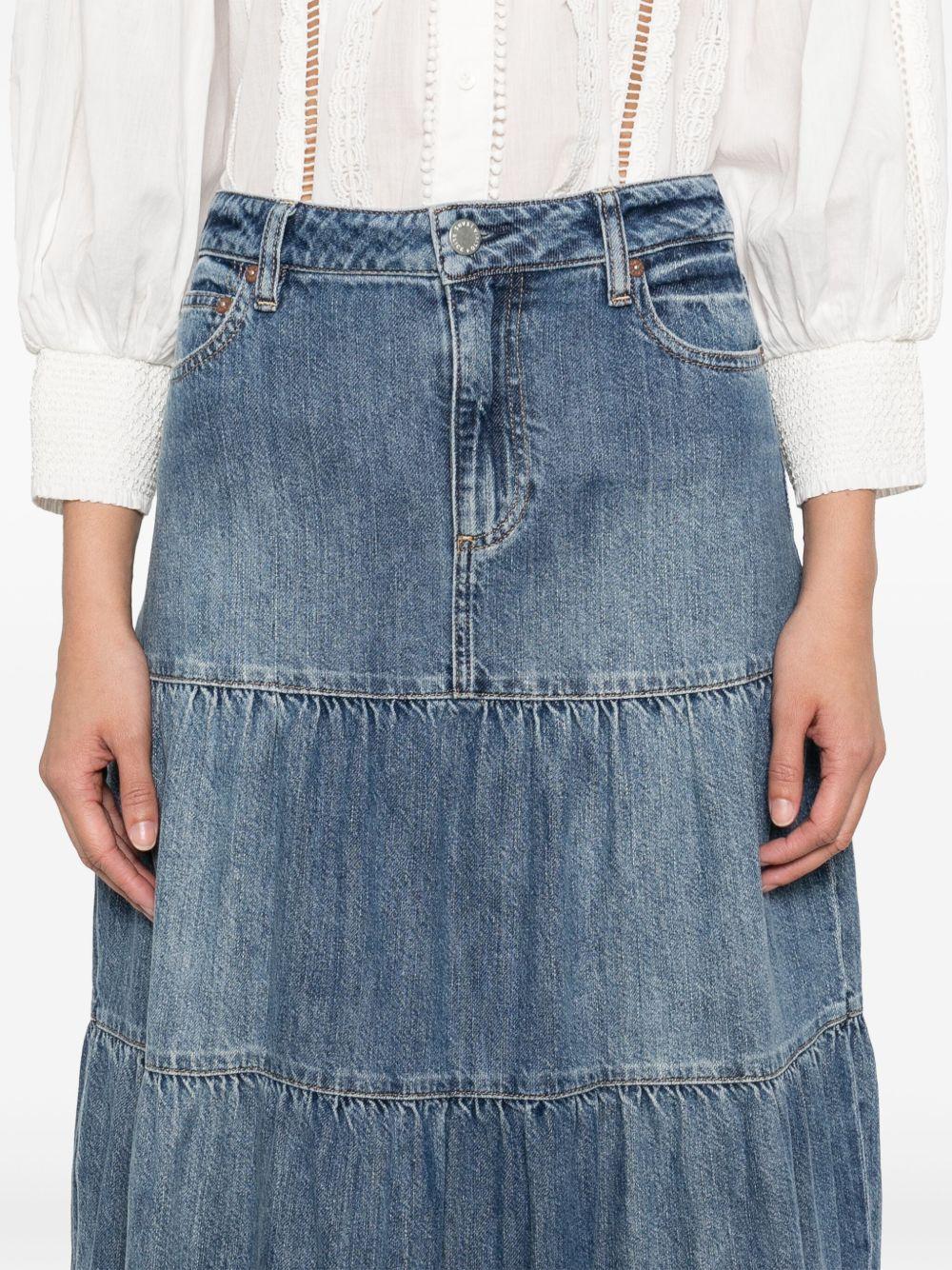 denim maxi skirt Product Image