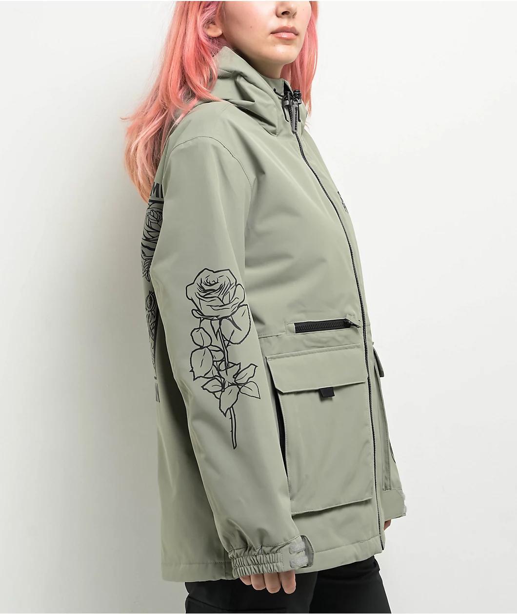 Broken Promises Last Time Grey Snowboard Jacket Product Image