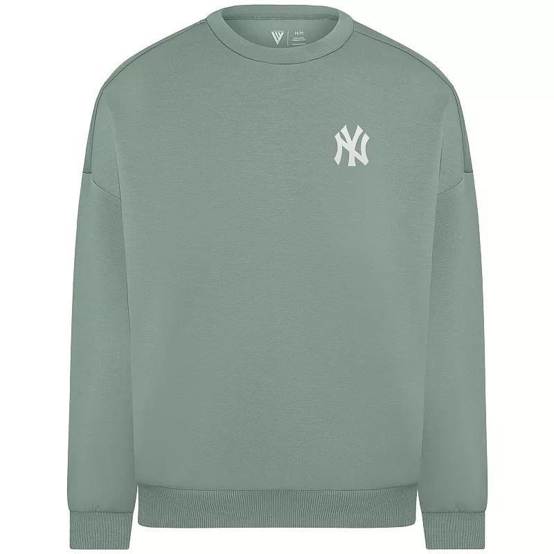 Women's Levelwear Sage Green Philadelphia Phillies Luxe Signature Tri-Blend Pullover Sweatshirt, Size: Medium, Team Product Image