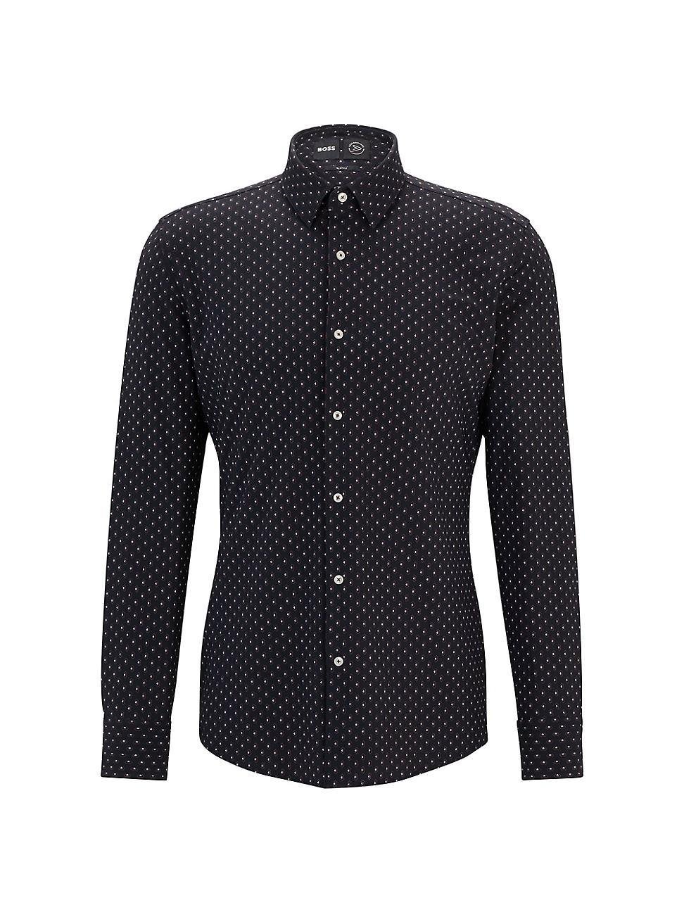 Mens Slim-Fit Shirt Performance-Stretch Material Product Image