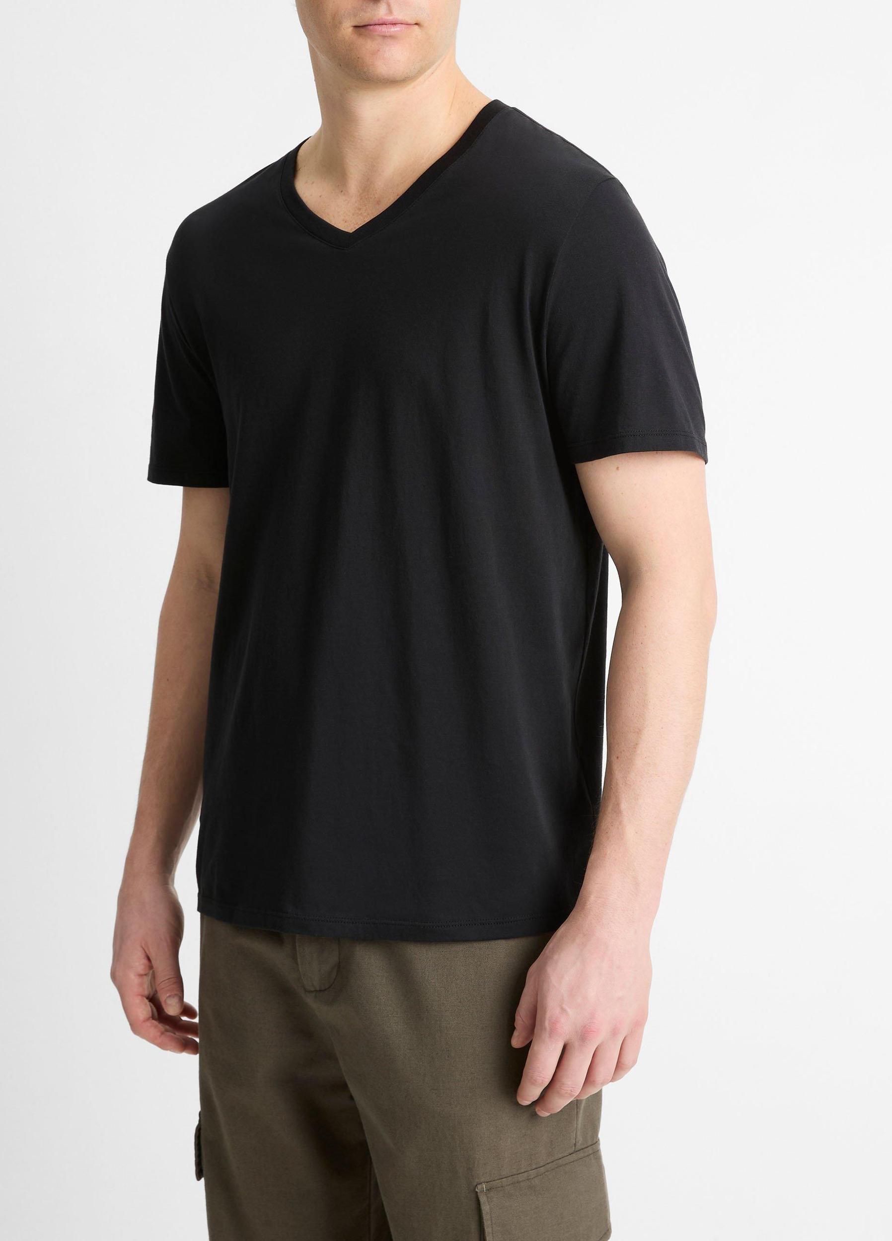 Mens Pima Cotton V-Neck T-Shirt Vince Product Image