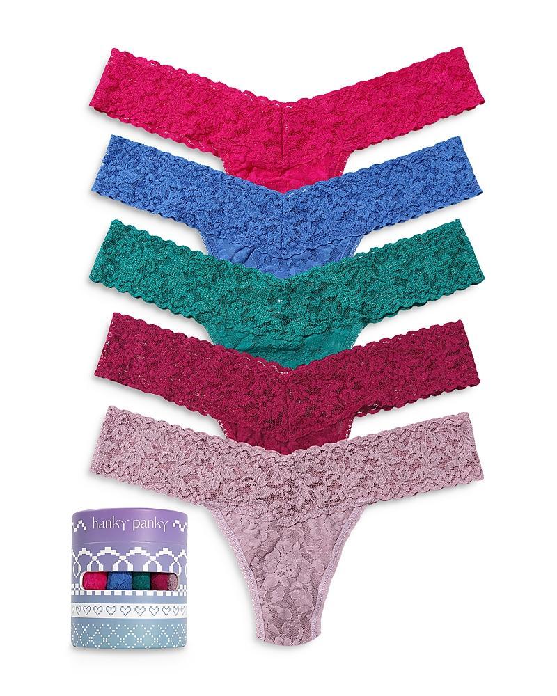 Hanky Panky 5 Low Rise Thongs Multi One Size Product Image