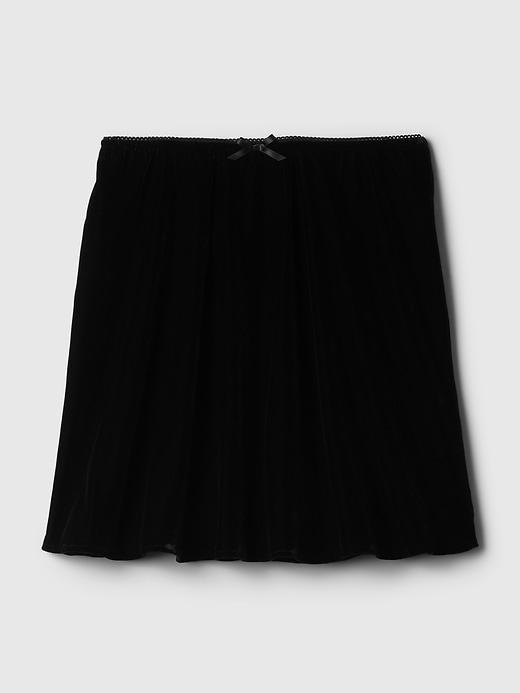 Recycled Velvet Mini Skirt Product Image