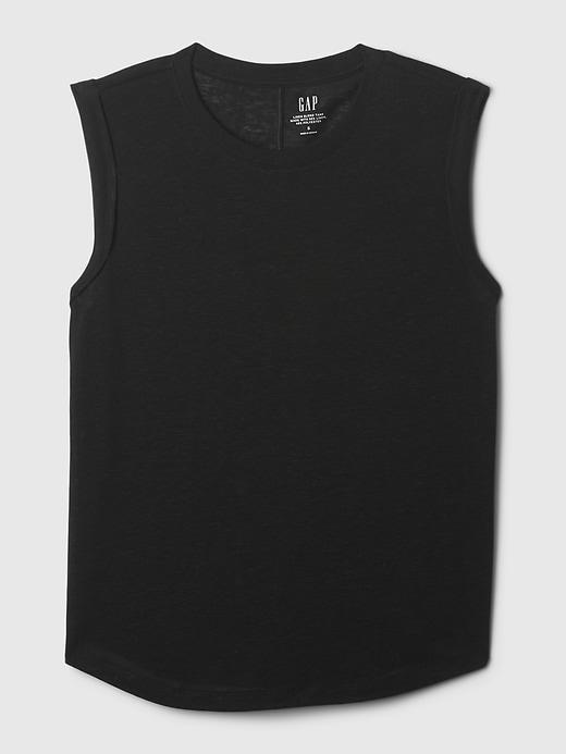 Linen-Blend Tank Top Product Image