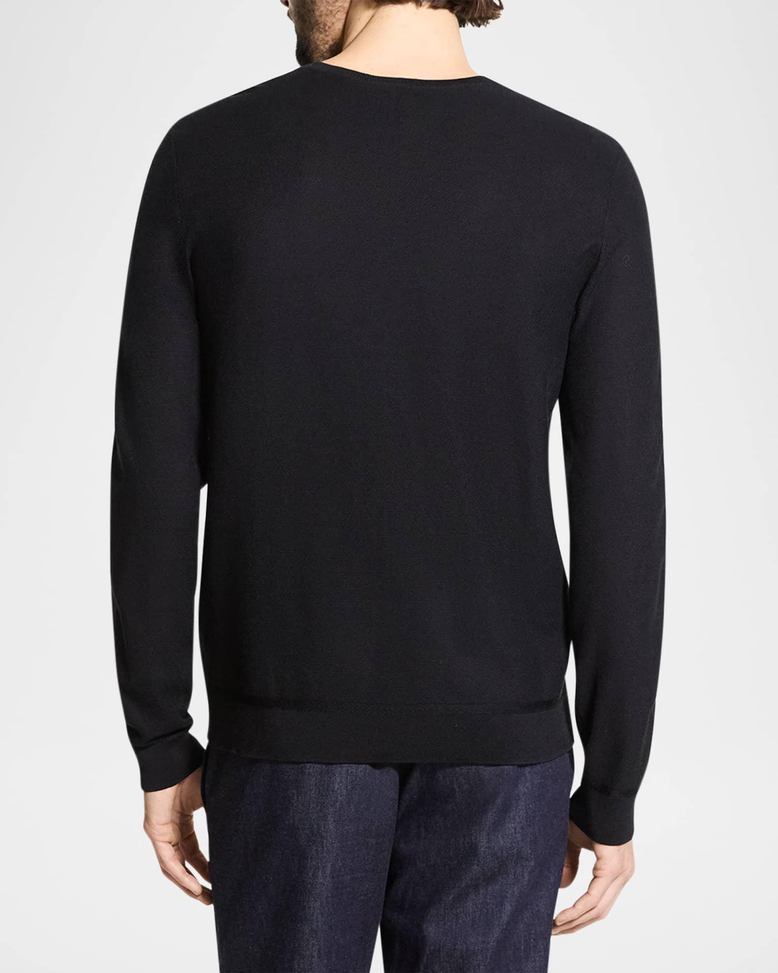 Men's Crewneck Sweater in Silk-Cotton Product Image