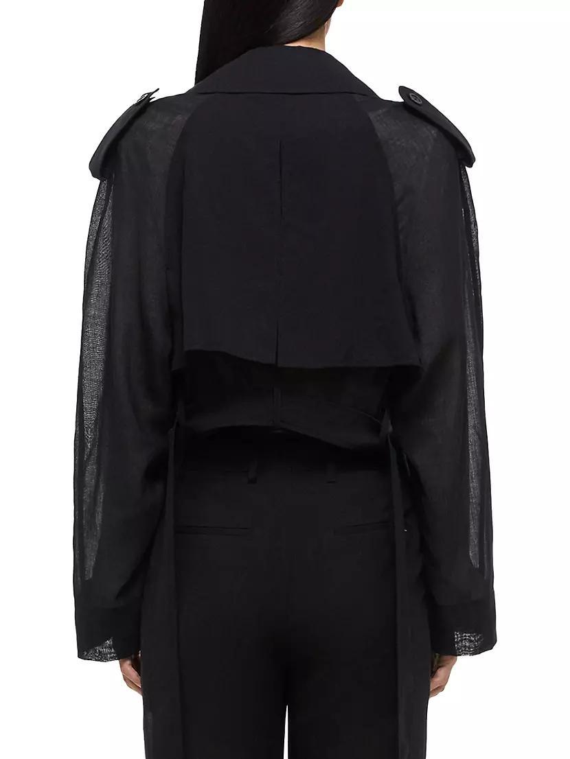 Crop Darted Trench Jacket Product Image