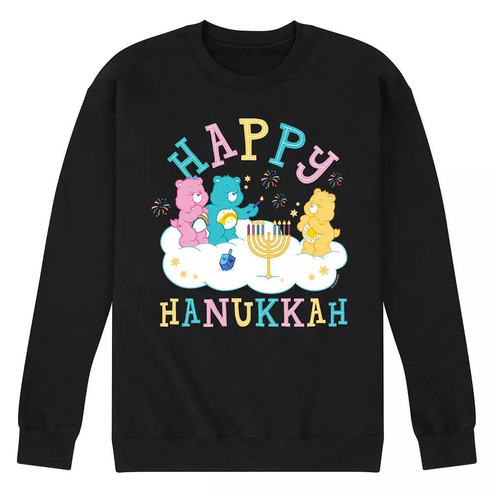 Mens Care Bears Happy Hanukkah Fleece Sweatshirt Product Image