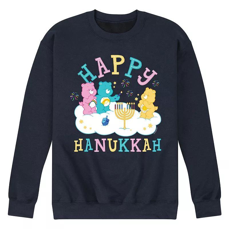 Mens Care Bears Happy Hanukkah Fleece Sweatshirt Product Image