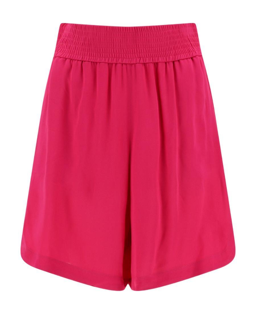 FABIANA FILIPPI Elastic Waist Shorts In Red Product Image