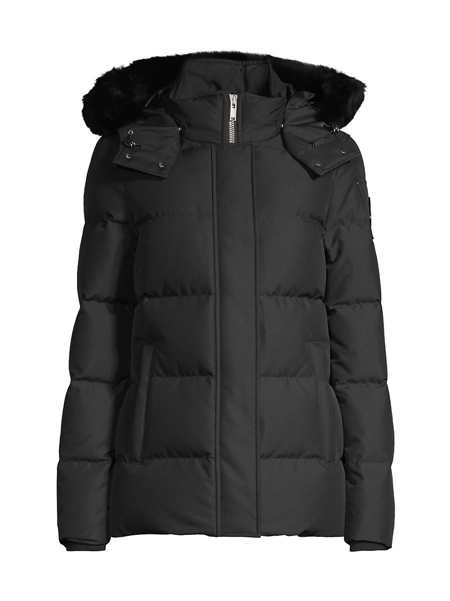 Womens Cloud 3Q Shearling-Trimmed Coat Product Image