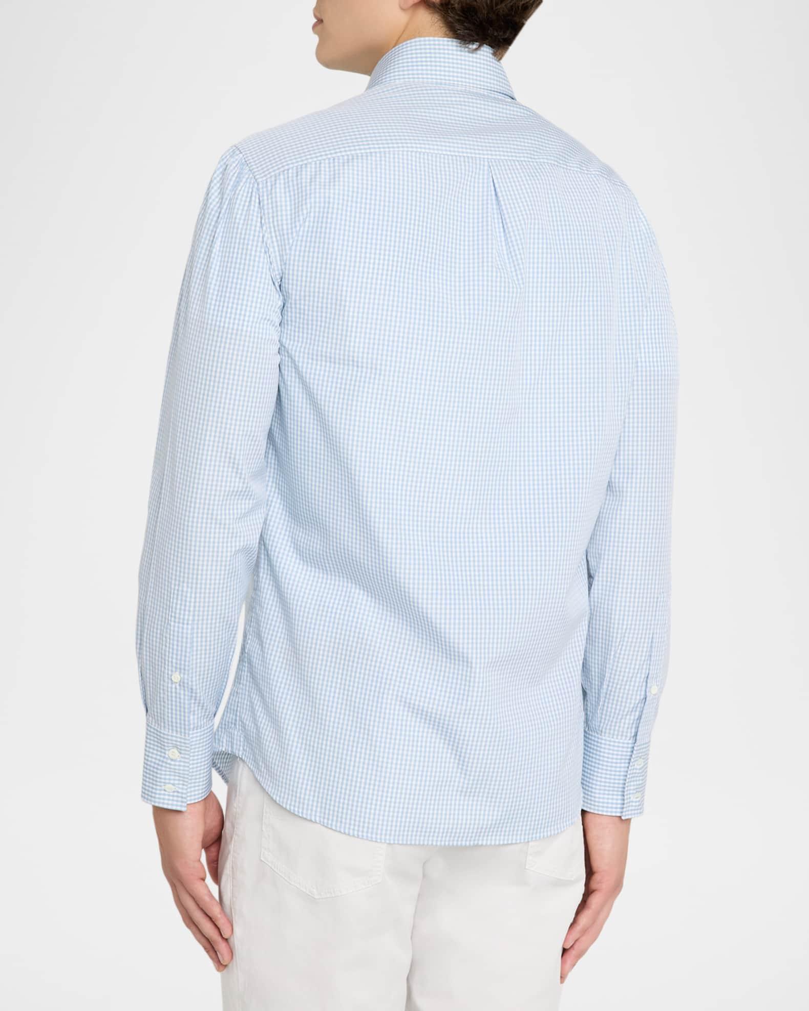 Men's Gingham Check Long-Sleeve Shirt  Product Image