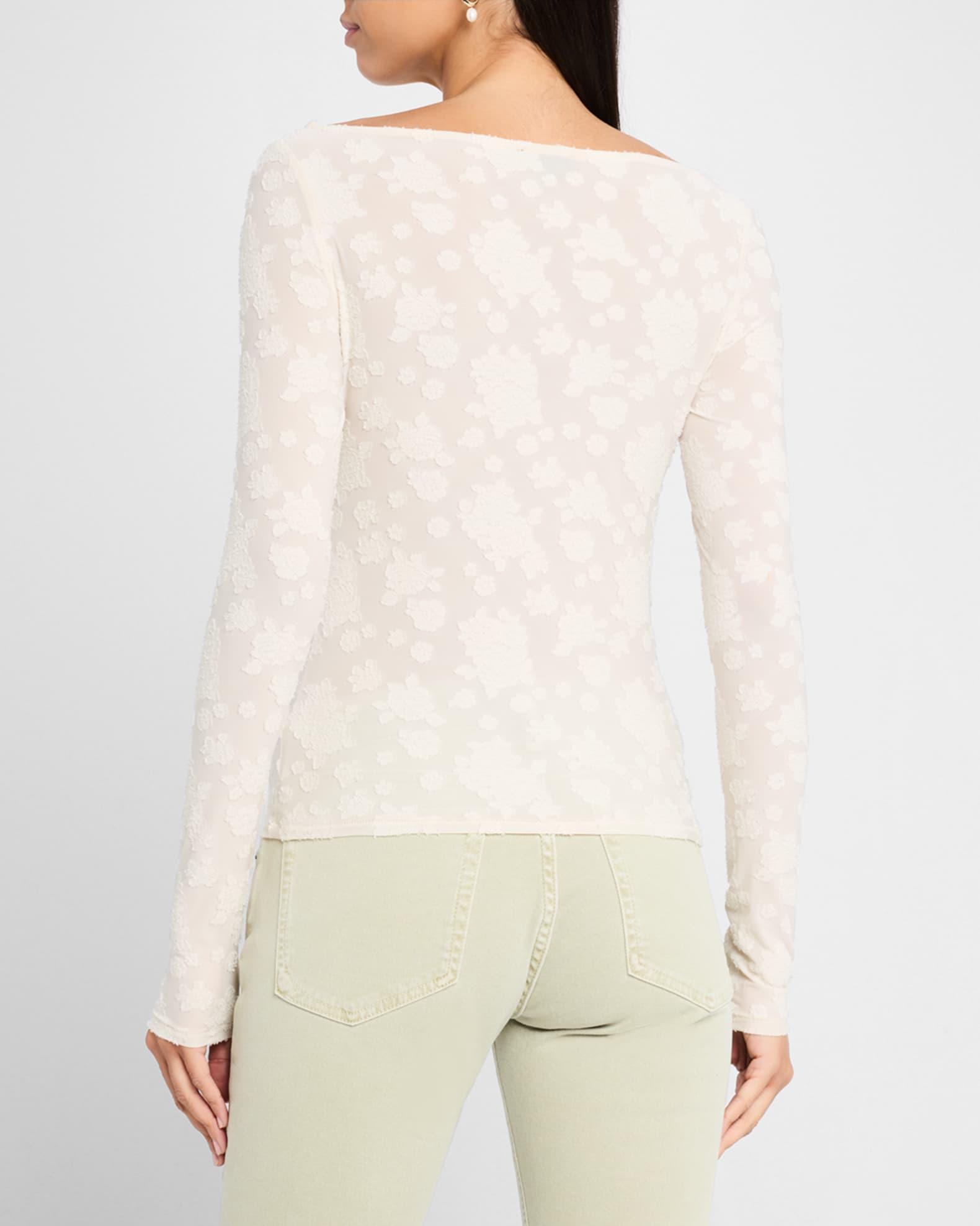 Angel Long-Sleeve Lace Top Product Image