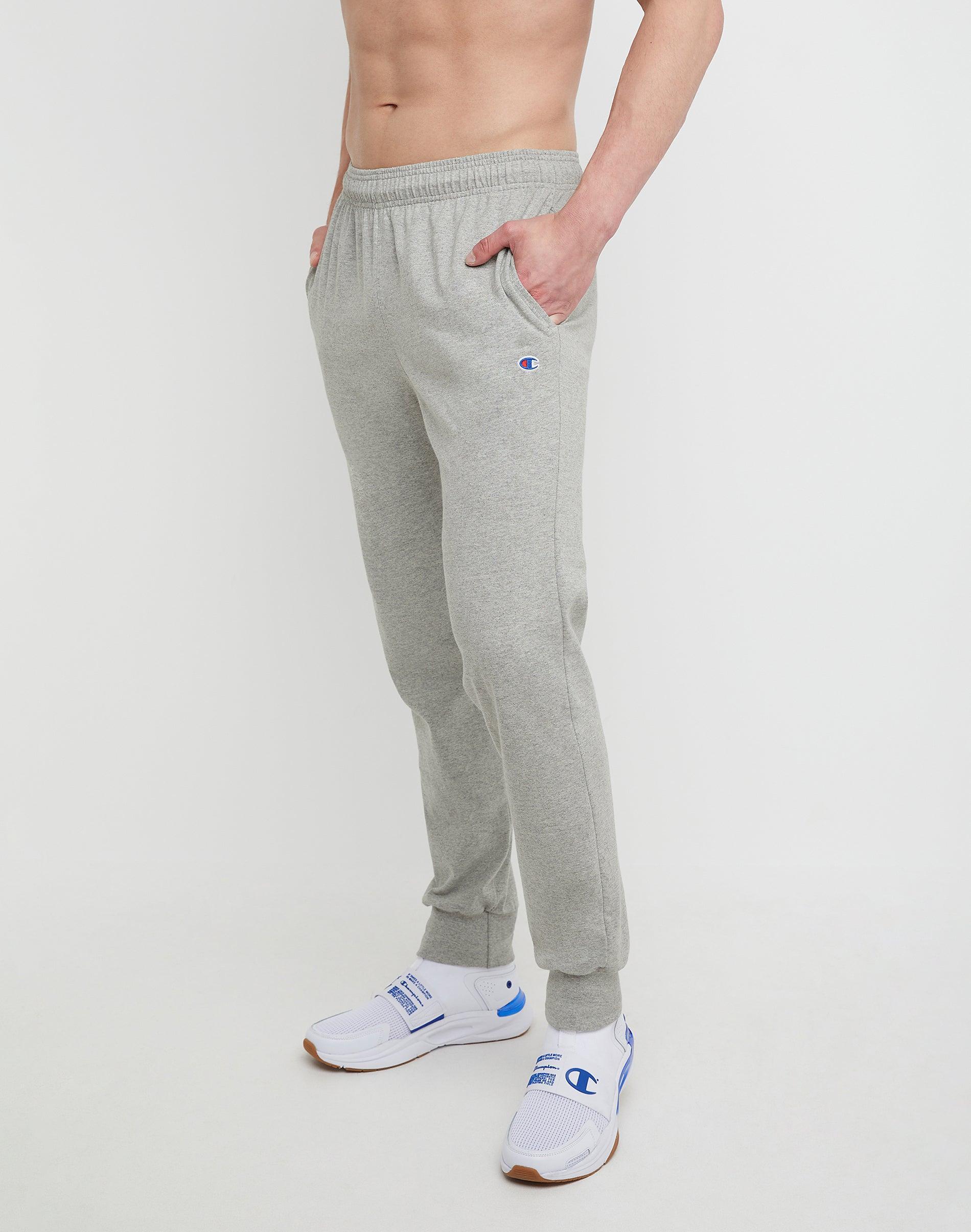 Men's Champion® Jersey Joggers, Size: Medium, Oxford Gray Product Image