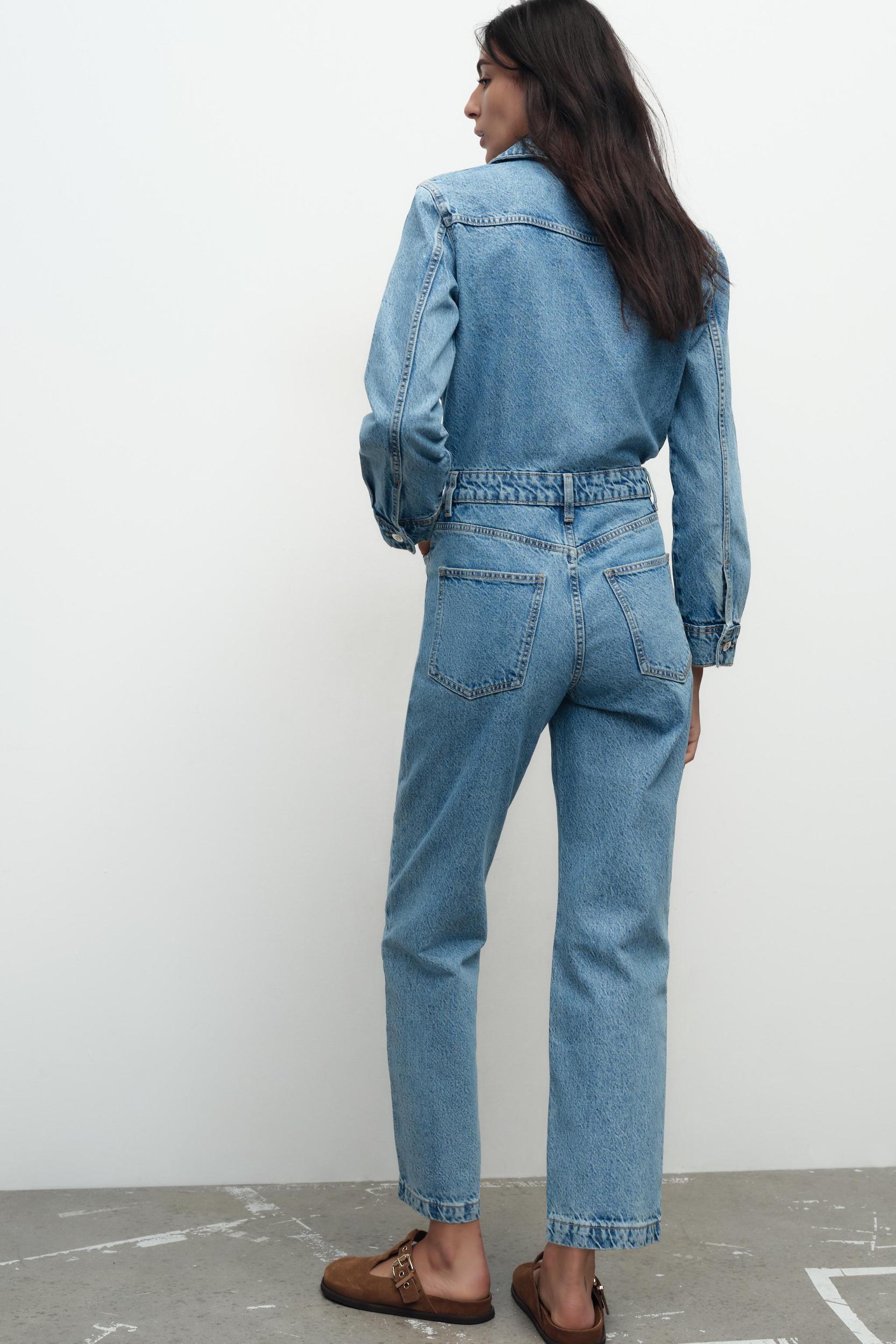 Z1975 LONG DENIM JUMPSUIT Product Image