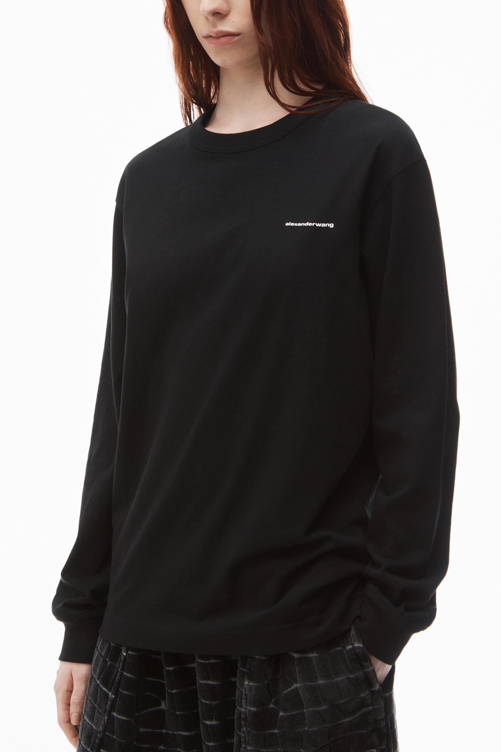 Unisex Long Sleeve Tee In High Twist Jersey Product Image