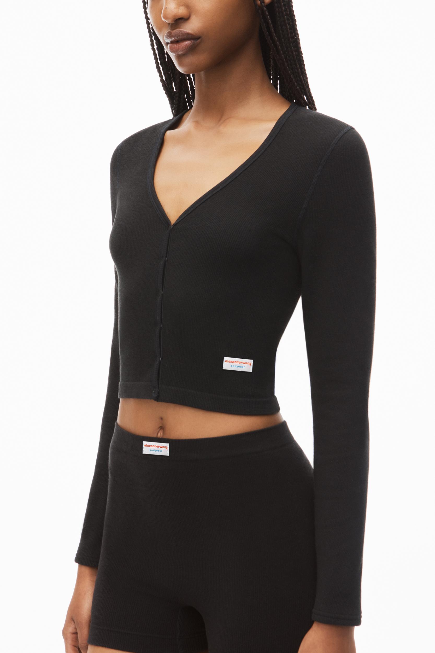 Crystal Hotfix Cropped Camisole In Waffle Knit Product Image