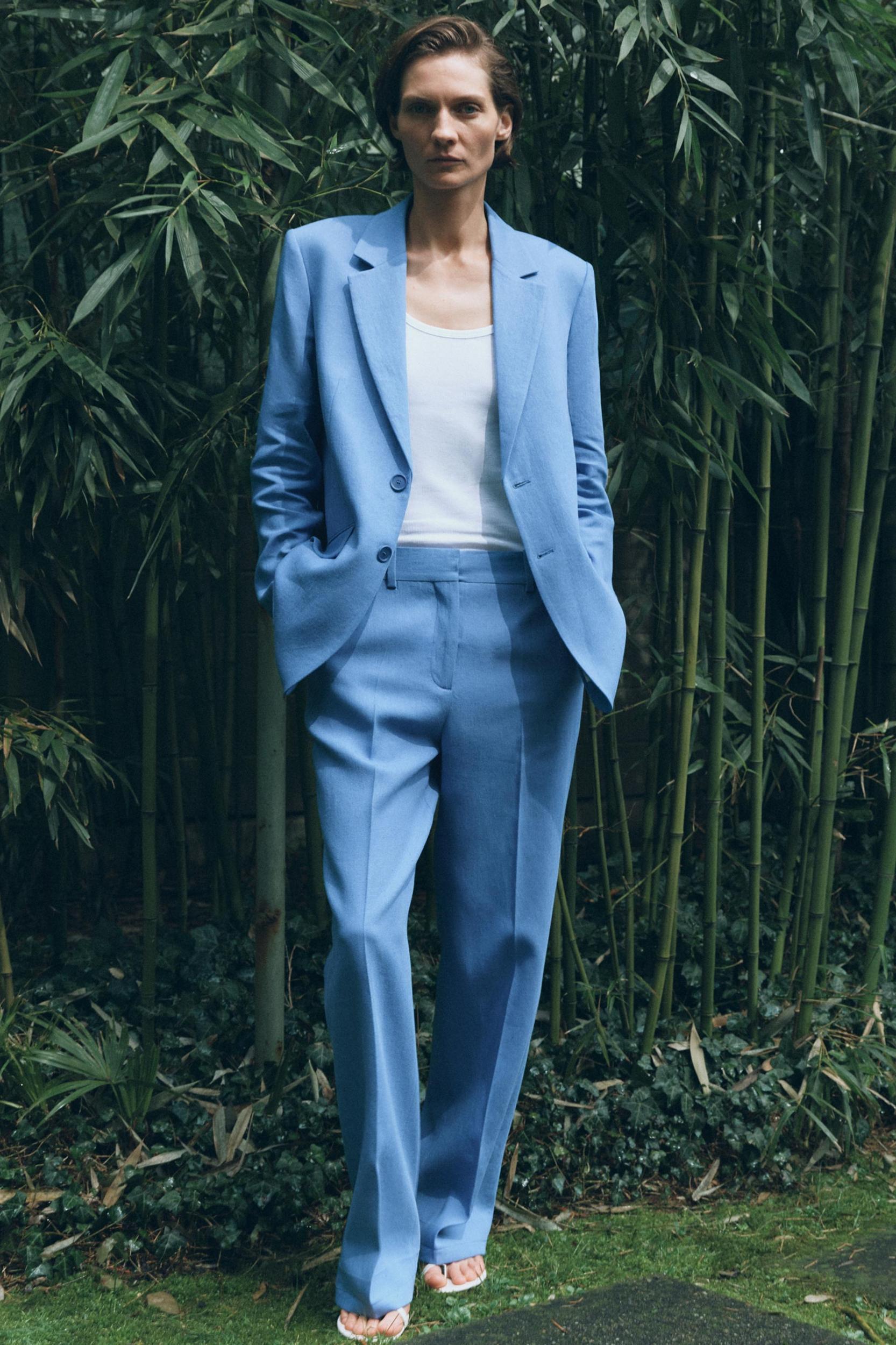 ZW COLLECTION LINEN BLEND PANTS Product Image