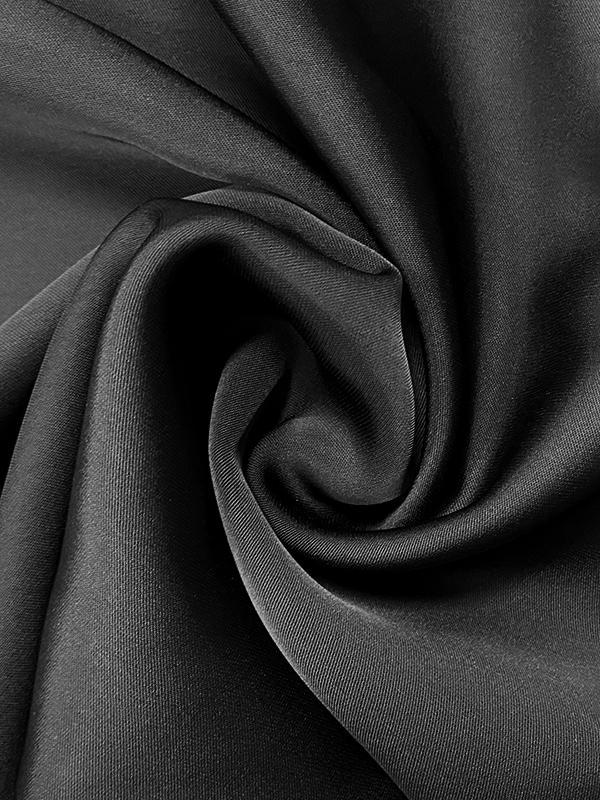 Loose Sleeveless Contrast Color Split-Joint Tiered High Neck Evening Dresses Midi Dresses Product Image