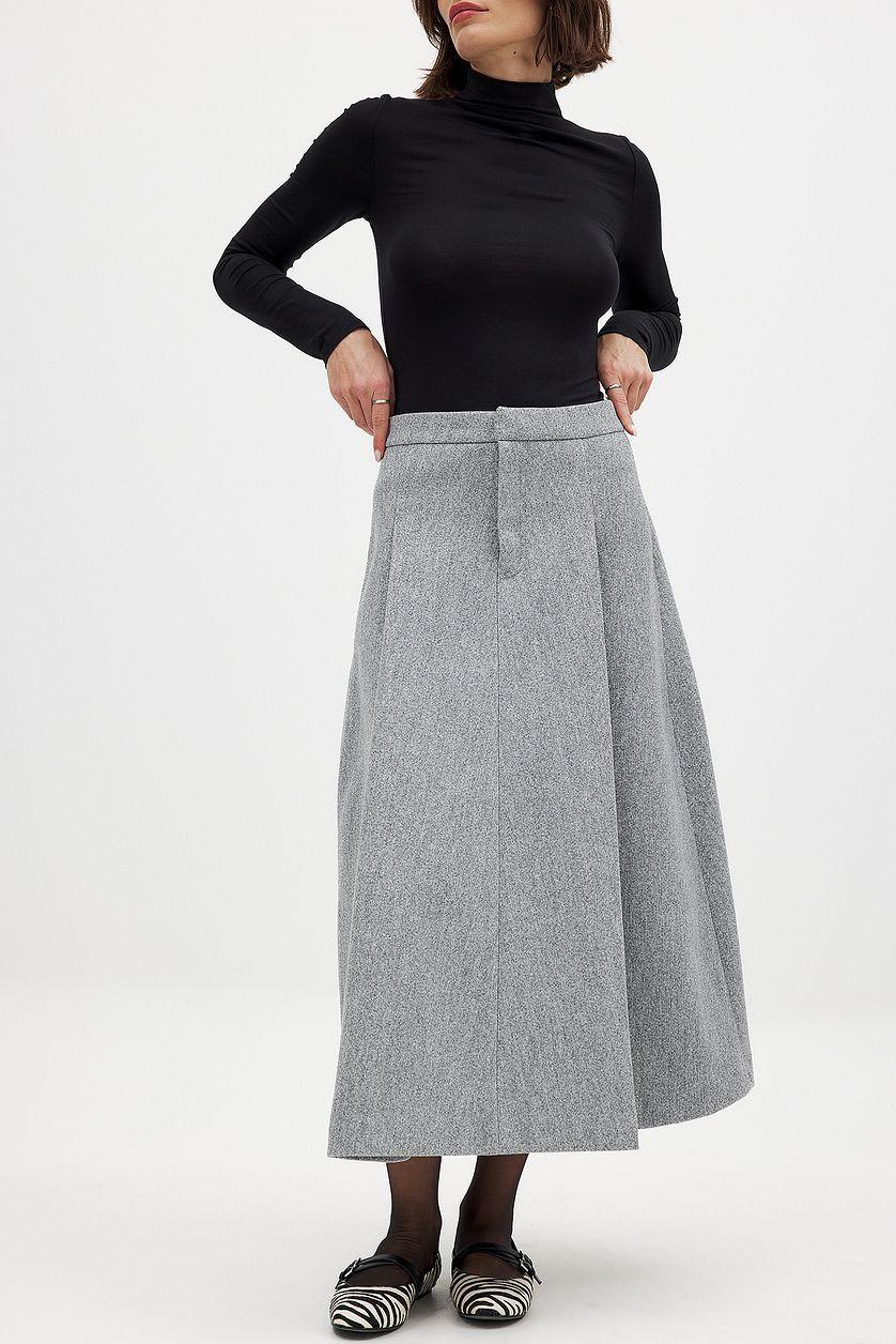 Mid Waist Midi Skirt Product Image