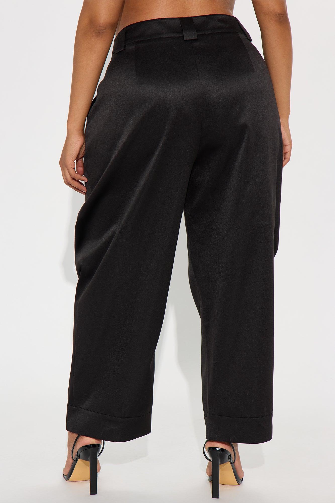 Kayla Barrel Leg Pant - Black Product Image
