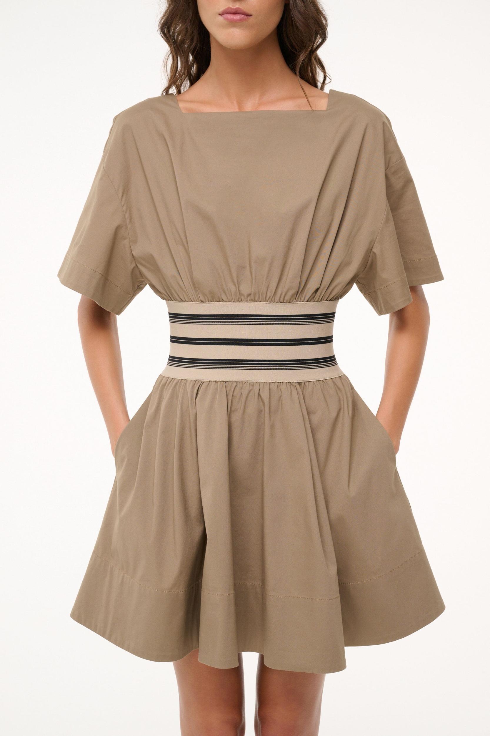 AMY MINI DRESS | TAUPE Product Image