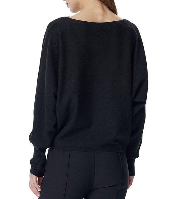 Greige Star Round Neck Dolman Long Sleeve Top Product Image