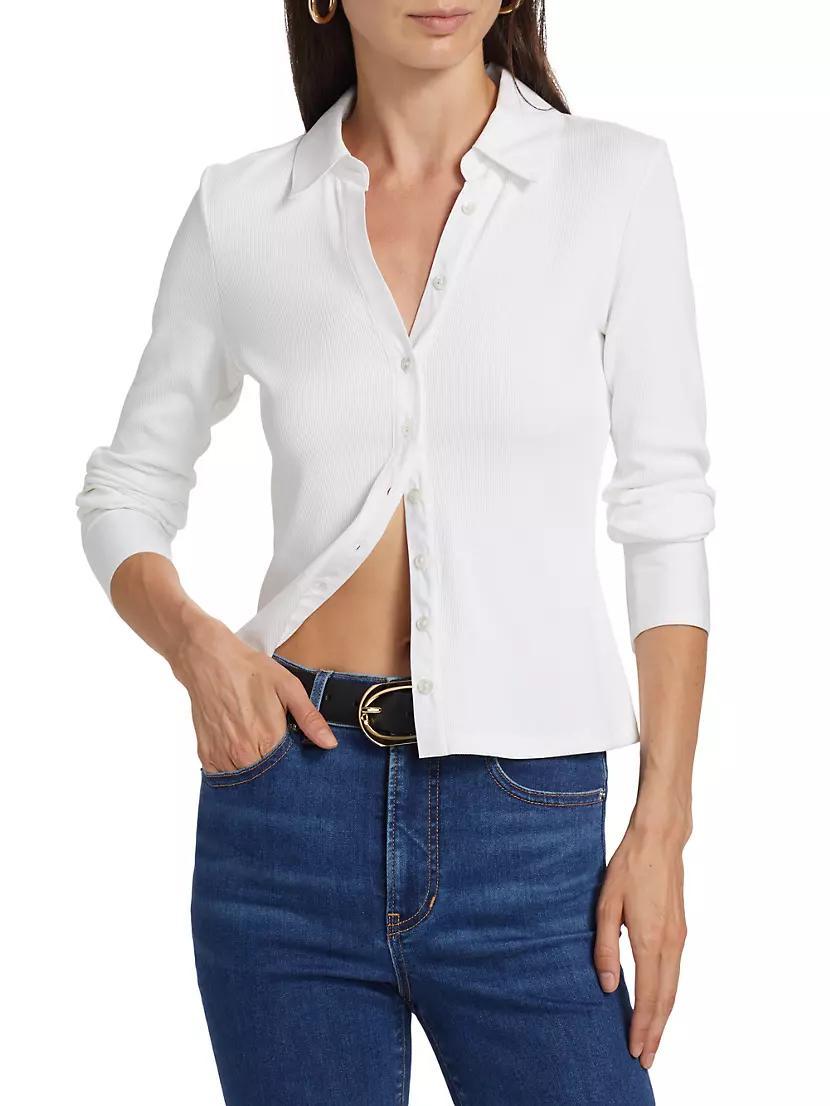 Scottie Stretch Cotton Long-Sleeve Shirt Product Image