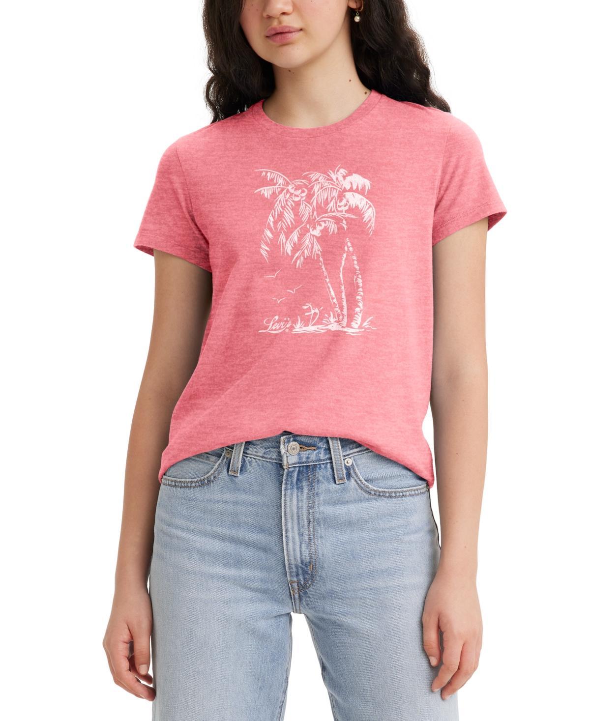 Women's Levi's® Logo Perfect Tee, Size: XS, Housemark Smokestack Product Image