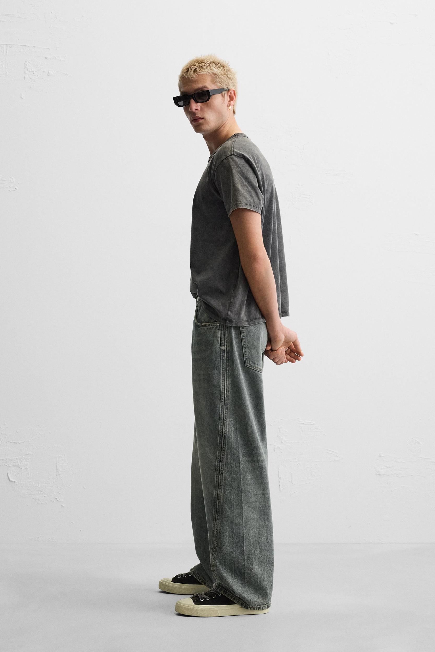 BAGGY FIT JEANS WITH SEAMS Product Image